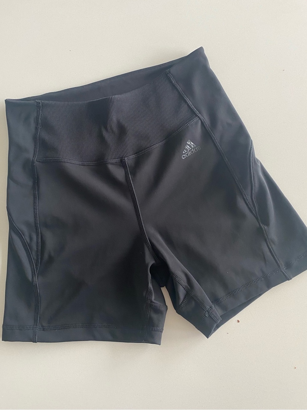 adidas Black High-Waist Bike Shorts